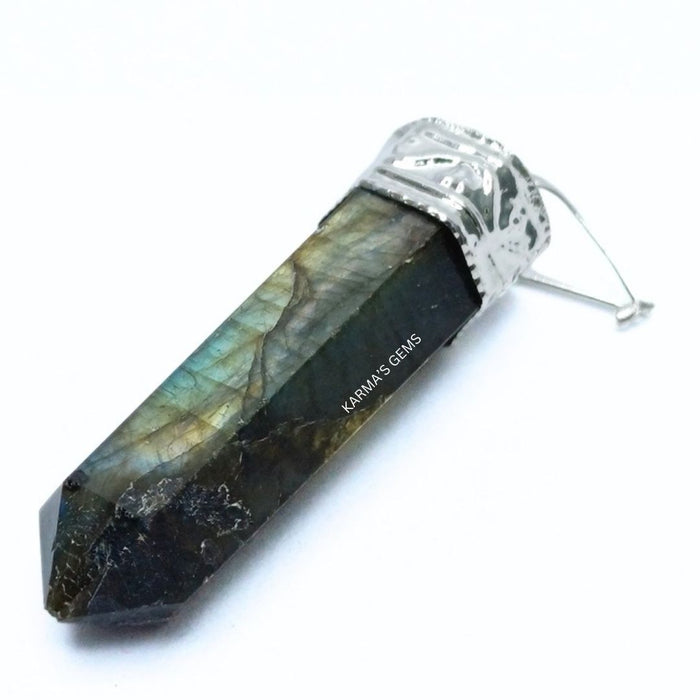 LABRADORITE  POINT PENCIL PENDANT