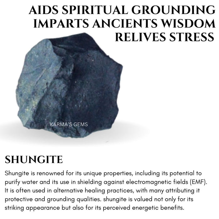 SHUNGITE 20 TO 25 MM  ROUGH STONE