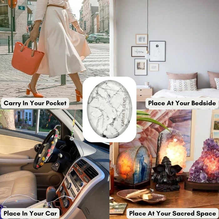 HOWLITE WORRY THUMB STONE