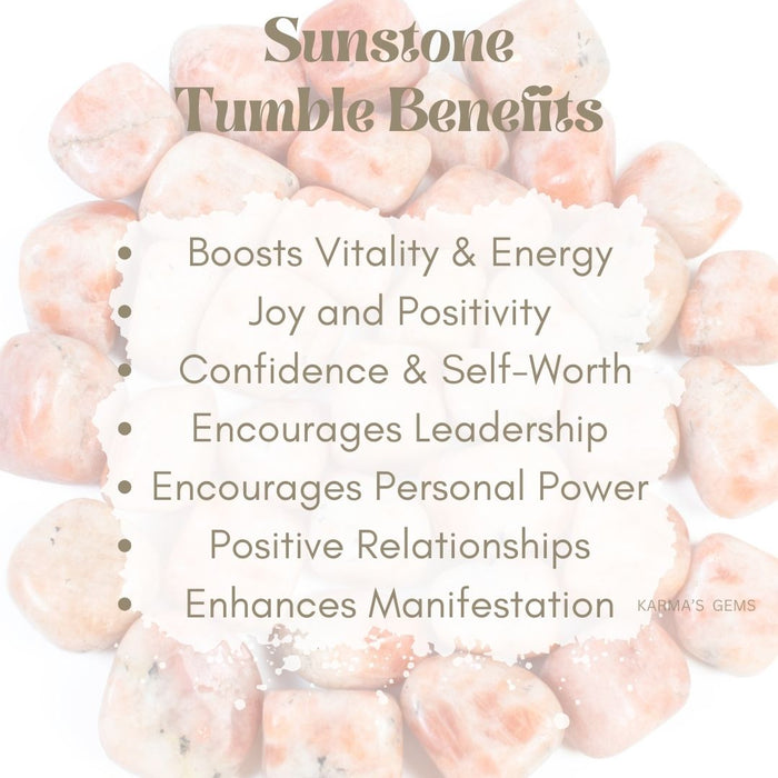 1 PIECE 25 TO 35 MM SUNSTONE TUMBLED STONE