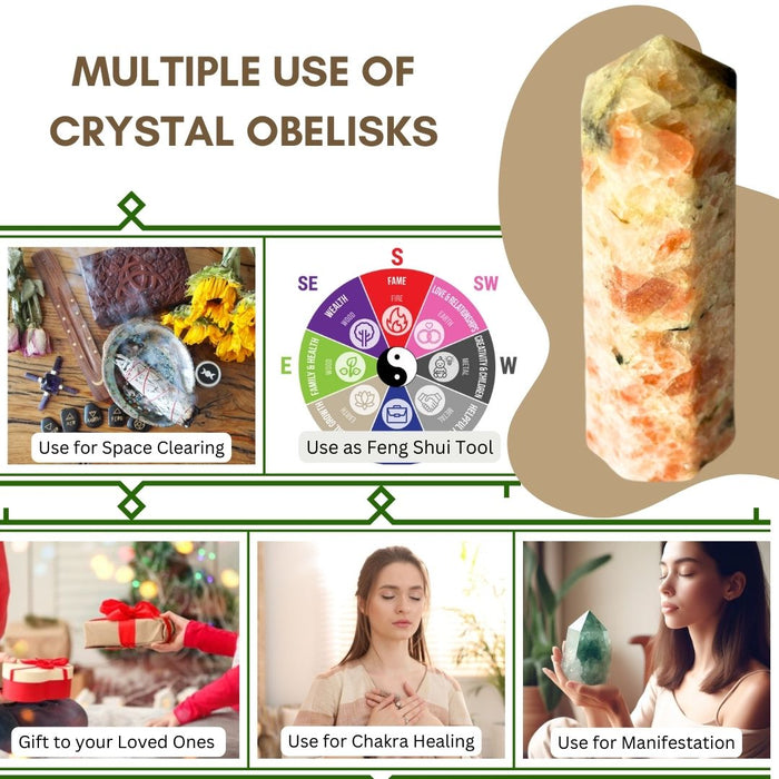 8 CORNER SUNSTONE OBELISK