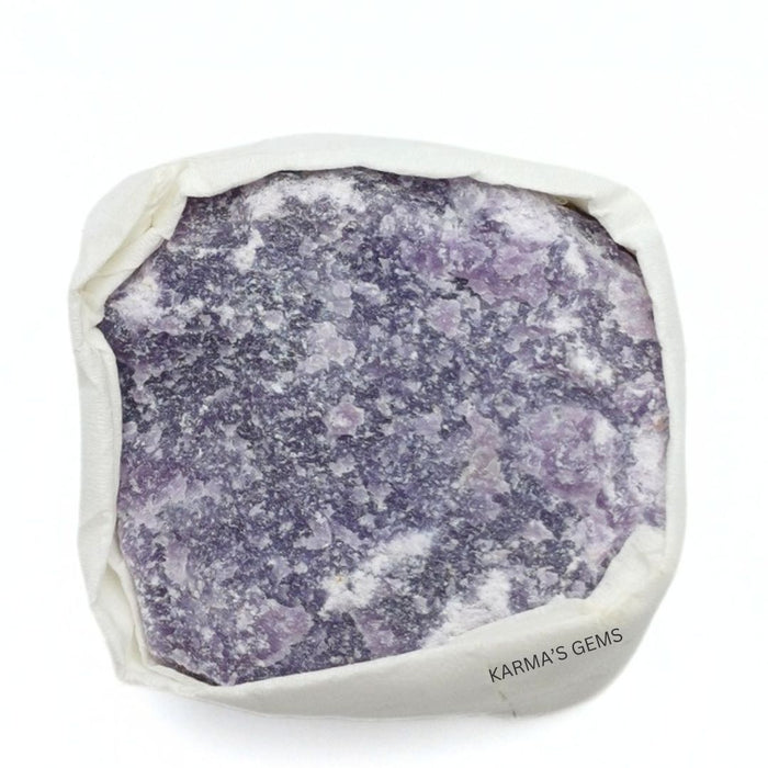 1 PIECE FLAT WRAPPED LEPIDOLITE  ROUGH STONE